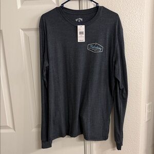 Billabong Blue Heather Long Sleeve Tee